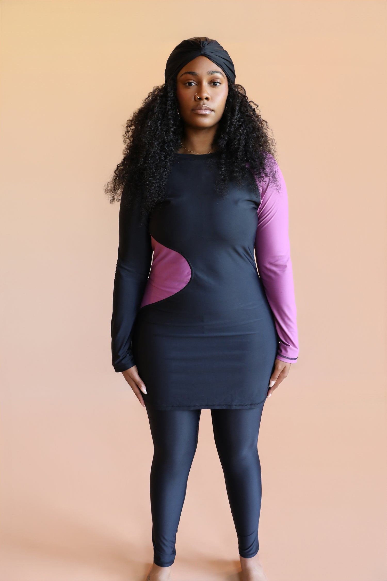 Nura and Sol full coverage swimwear